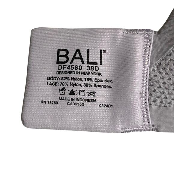 Bali Bra Womens Size 38D Coolest Smoothing Underwire T-Shirt Bra DF4580 Purple - Picture 6 of 9